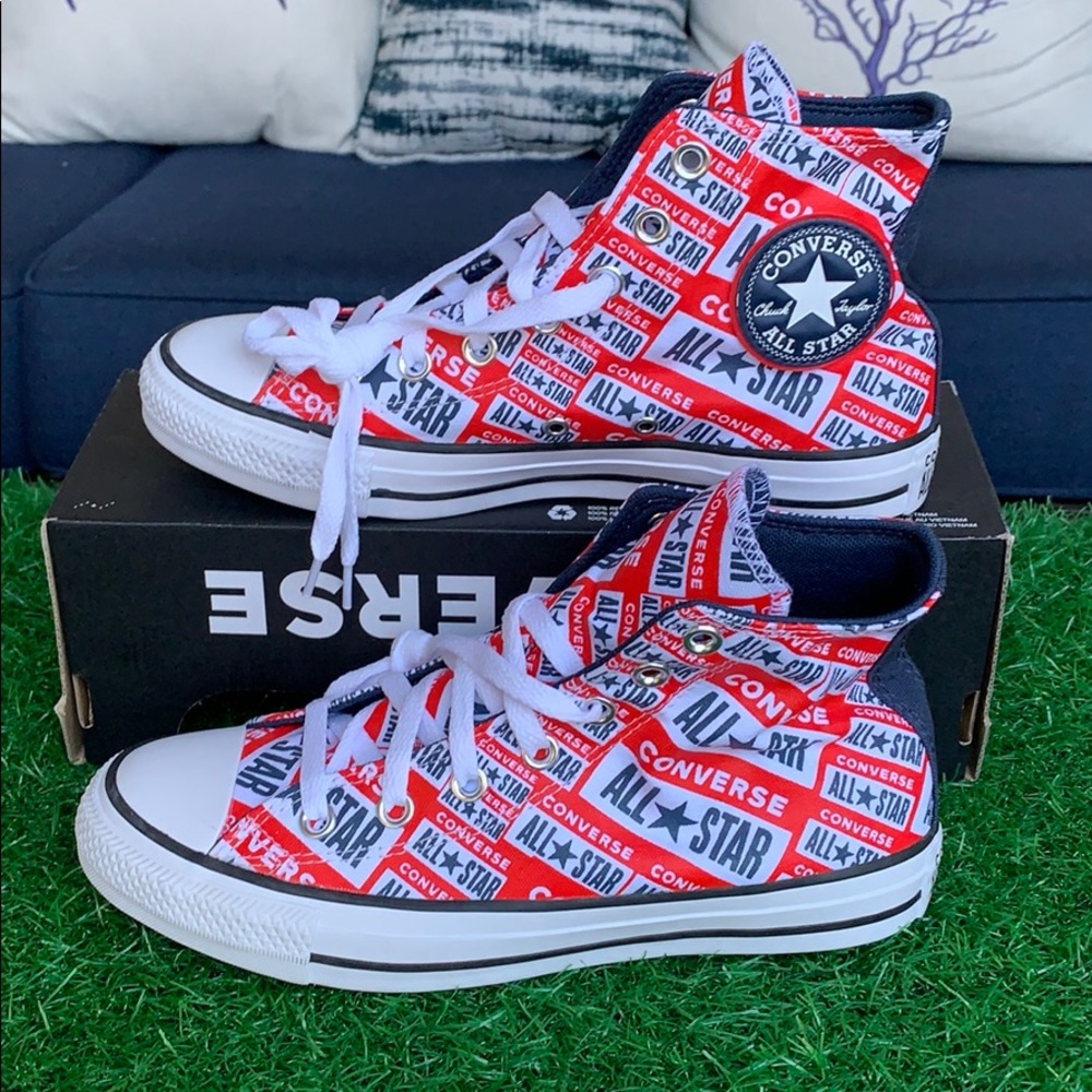 Converse CTAS high White/Multi/block WMNS - Picture 12 of 16
